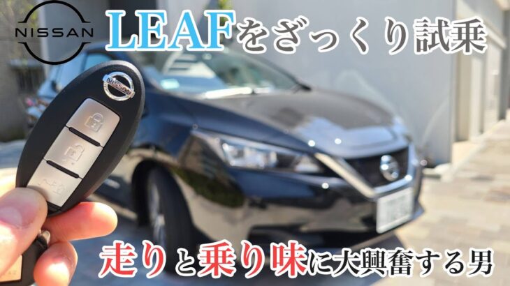 【ゆる動画】日産リーフで行く！ざっくり試乗編　初の電気自動車にいつも以上に興奮する男　Nissan Leaf POV Drive in Tokyo