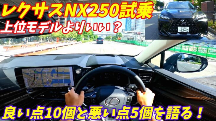 【CX60と勝負！】新型レクサスNX250試乗＆内装外装評価！加速がやはり悪いのか？　LEXUS NX250 version L