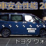 自動車安全性能2022試験映像：トヨタ　ヴォクシー