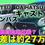 【新型ムーヴキャンバスとキャストを比較】可愛くておしゃれな軽自動車に乗りたい方必見！デザイン・視界・乗り心地・安全性能を比較します！