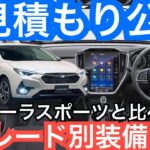 【カローラスポーツと価格を比較】新型インプレッサ見積もりと装備とオプションと限界値引きと注意点を初公開！