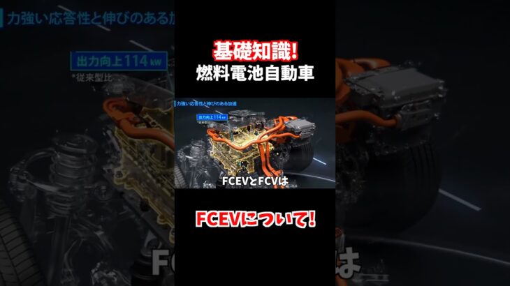 トヨタのMIRAIや新型クラウンセダンに採用された燃料電池FCEVの特徴について。#shorts#燃料電池自動車#新型クラウン