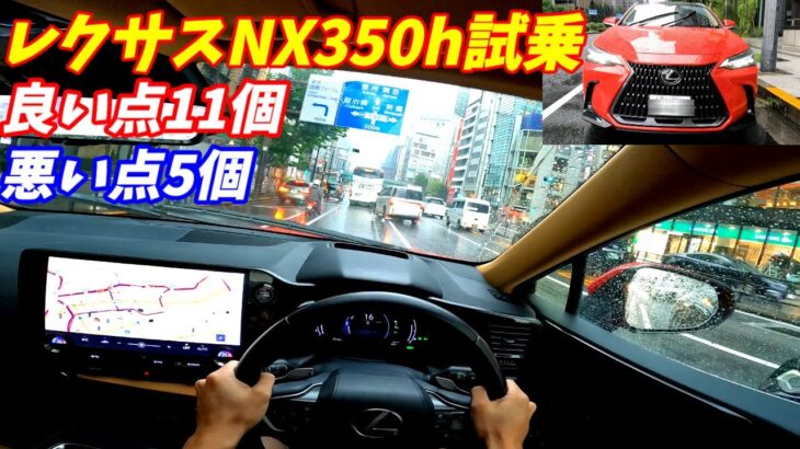 【CX60と勝負！】新型レクサスNX350hバージョンL試乗！内装が豪華すぎる！