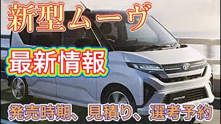 ダイハツ新型ムーヴ発売時期等の最新情報