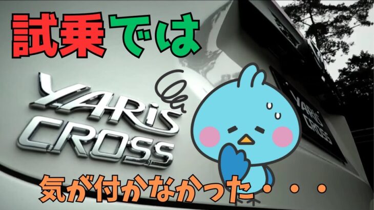 【トヨタ・コンパクトSUVヤリスクロス】試乗では分からなかったこと・・🤨～重箱の隅をつつく隊～ #トヨタ #ヤリスクロス ＃SUV