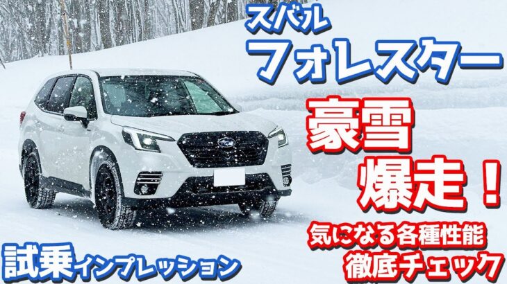 【豪雪地でチェック！】スバルフォレスター 雪上試乗レポート！スバルのAWDってどうよ？【SUBARU FORESTER Touring WILDERNESS SPECIAL】