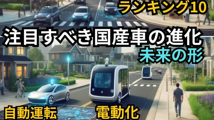 2024年以降に注目すべき国産車の進化（電動化、自動運転、安全技術）ランキングベスト10