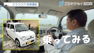 【中古車レビュー】ミラココアに試乗、50万以下で気楽にのれるオシャレカー。