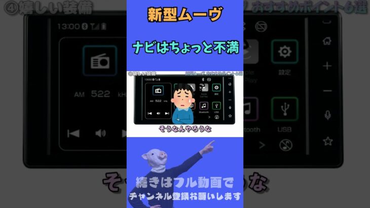 社外ナビはつけられない時代 新型ダイハツ ムーヴのおすすめポイント６選 #shorts #ムーヴ