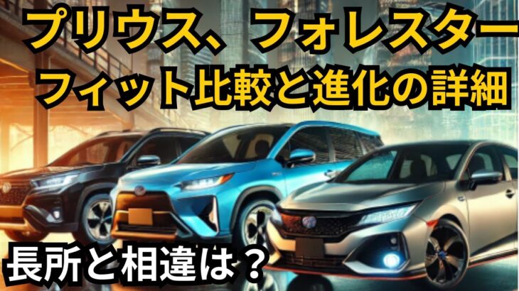 2024年最新国産車ピックアップ！新型プリウスやフォレスター、ホンダのフィットの進化を徹底解説