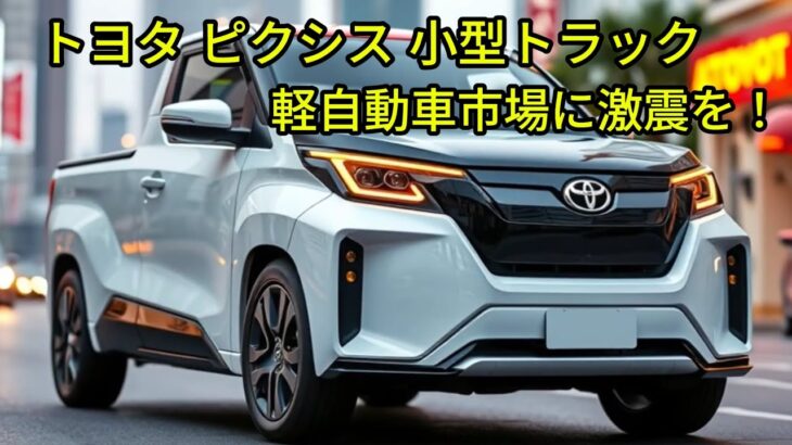 新型トヨタピクシス2025型軽トラック！驚きの進化と刺激的な新機能が軽自動車市場を揺るがす！