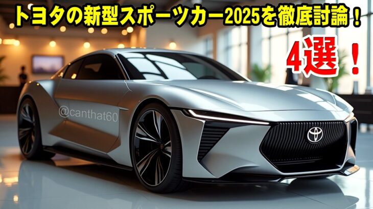 ２０２５ トヨタの新型スポーツカー 4選、トヨタの技術の最高峰！新型セリカ・GR86・2000GR・S-FR 全世界に衝撃を与えた！