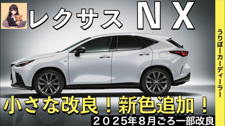 【新型NX】レクサス最新情報☆２０２５年は小さな改良！フル液晶メーターはどうなる？！エクステリアカラーの色変え【2025年8月以降発売】LEXUS NEW NX 26MY